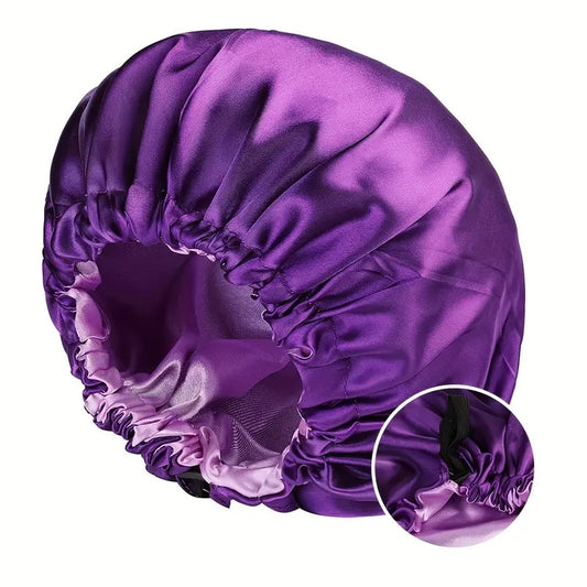 Bonnet en Satin Classique Double Face – Ajustable